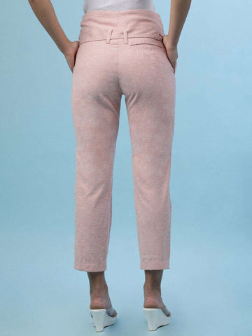 Women Solid Straight Trousers