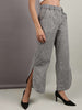 Women's Flare Pants With Curved Hem