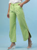 Women's Flare Pants With Curved Hem