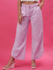 Women's Flare Pants With Curved Hem
