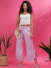 Women's Flare Pants With Curved Hem