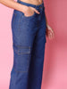 Women's Cargo Denim With Flap Pockets