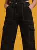 Women's Cargo Denim With Flap Pockets