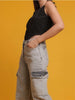 Women's Cargo Denim With Flap Pockets