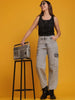 Women's Cargo Denim With Flap Pockets