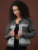 Women's Reverse Denim Contrast Jacket