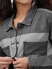 Women's Reverse Denim Contrast Jacket