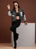 Women's Reverse Denim Contrast Jacket