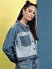 Women's Reverse Denim Contrast Jacket