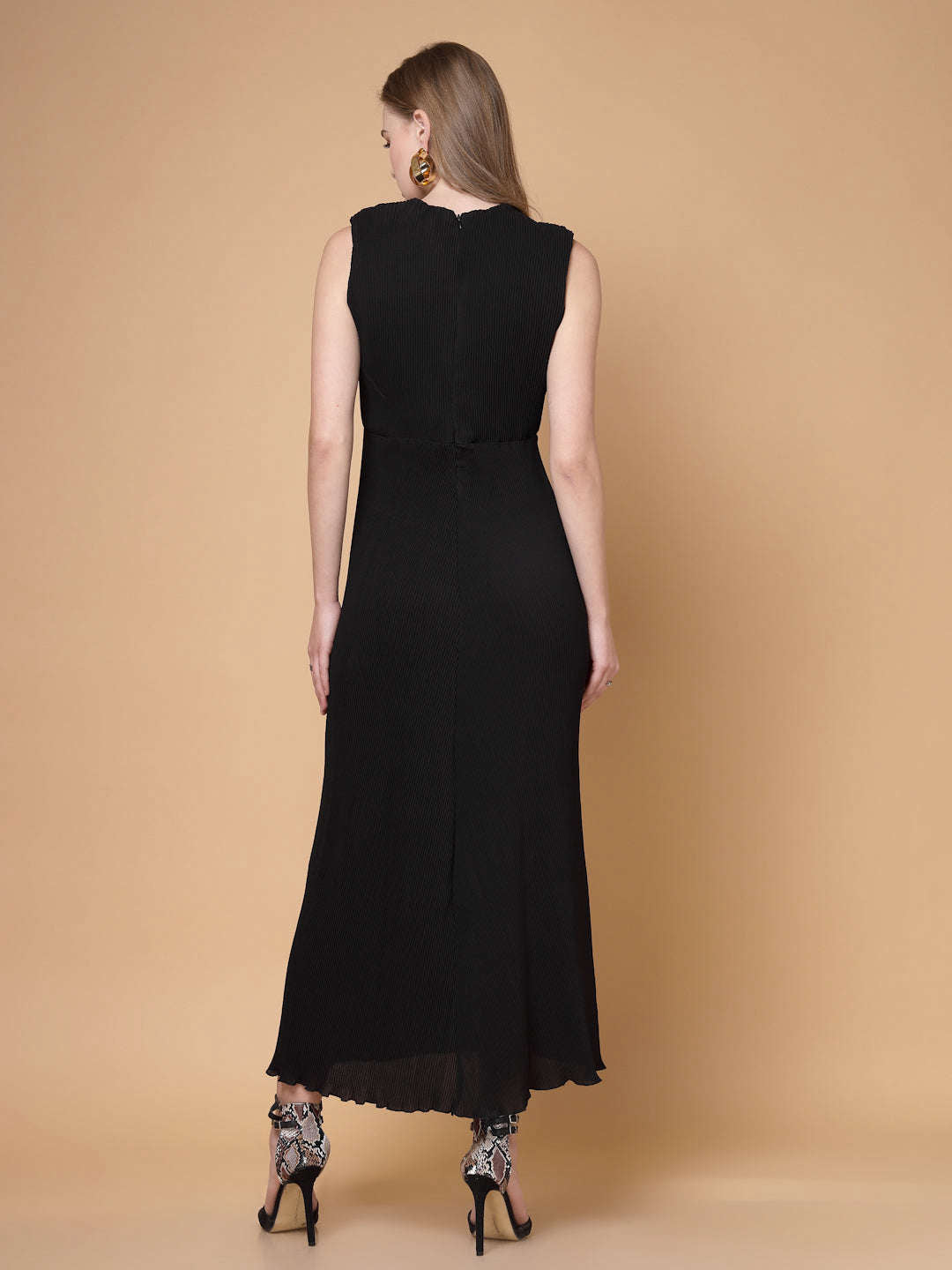 Women's Solid Cut Out Dress