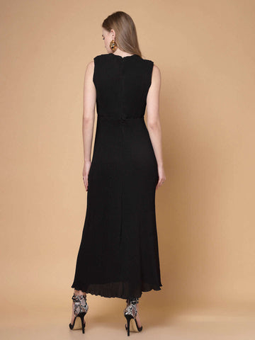 Women's Solid Cut Out Dress