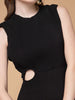 Women's Solid Cut Out Dress