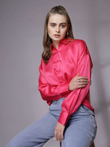 Women's Solid Back Cut Out Shirt