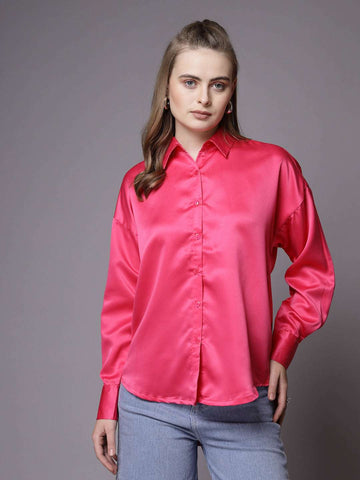 Women's Solid Back Cut Out Shirt