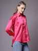 Women's Solid Back Cut Out Shirt