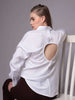 Women's Solid Back Cut Out Shirt