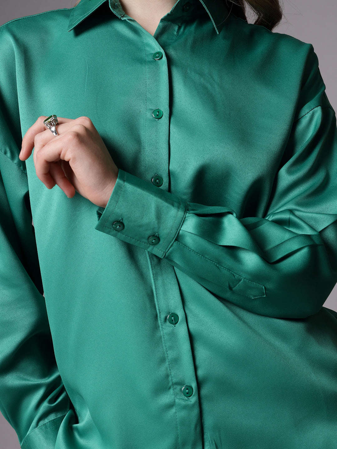 Women's Solid Back Cut Out Shirt