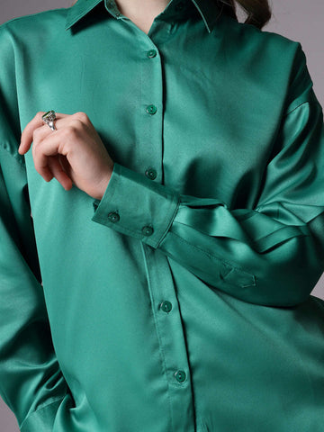 Women's Solid Back Cut Out Shirt