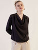 Women's Solid Cowl Neck Top
