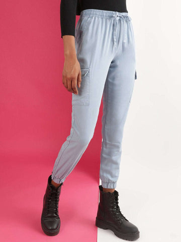 Women's Denim Cargo Jogger