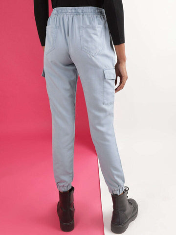 Women's Denim Cargo Jogger