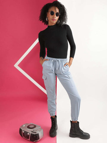 Women's Denim Cargo Jogger