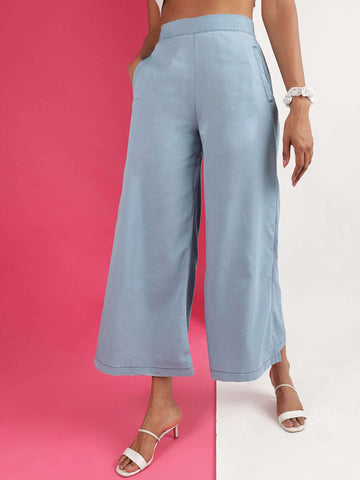 Women's High Waist Denim Flare Pant