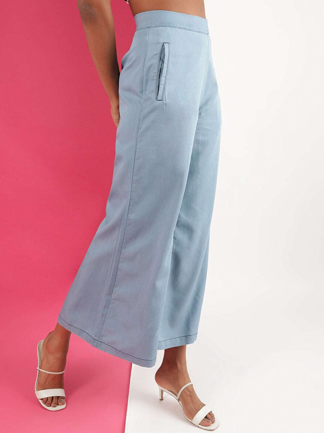 Women's High Waist Denim Flare Pant