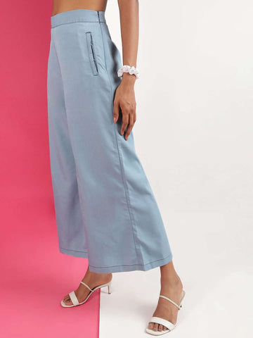 Women's High Waist Denim Flare Pant