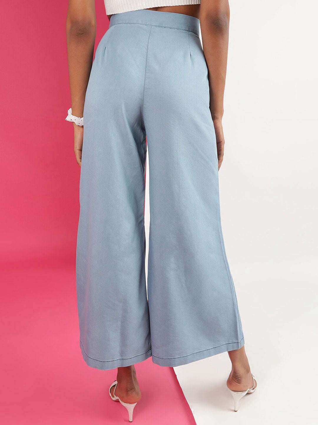 Women's High Waist Denim Flare Pant