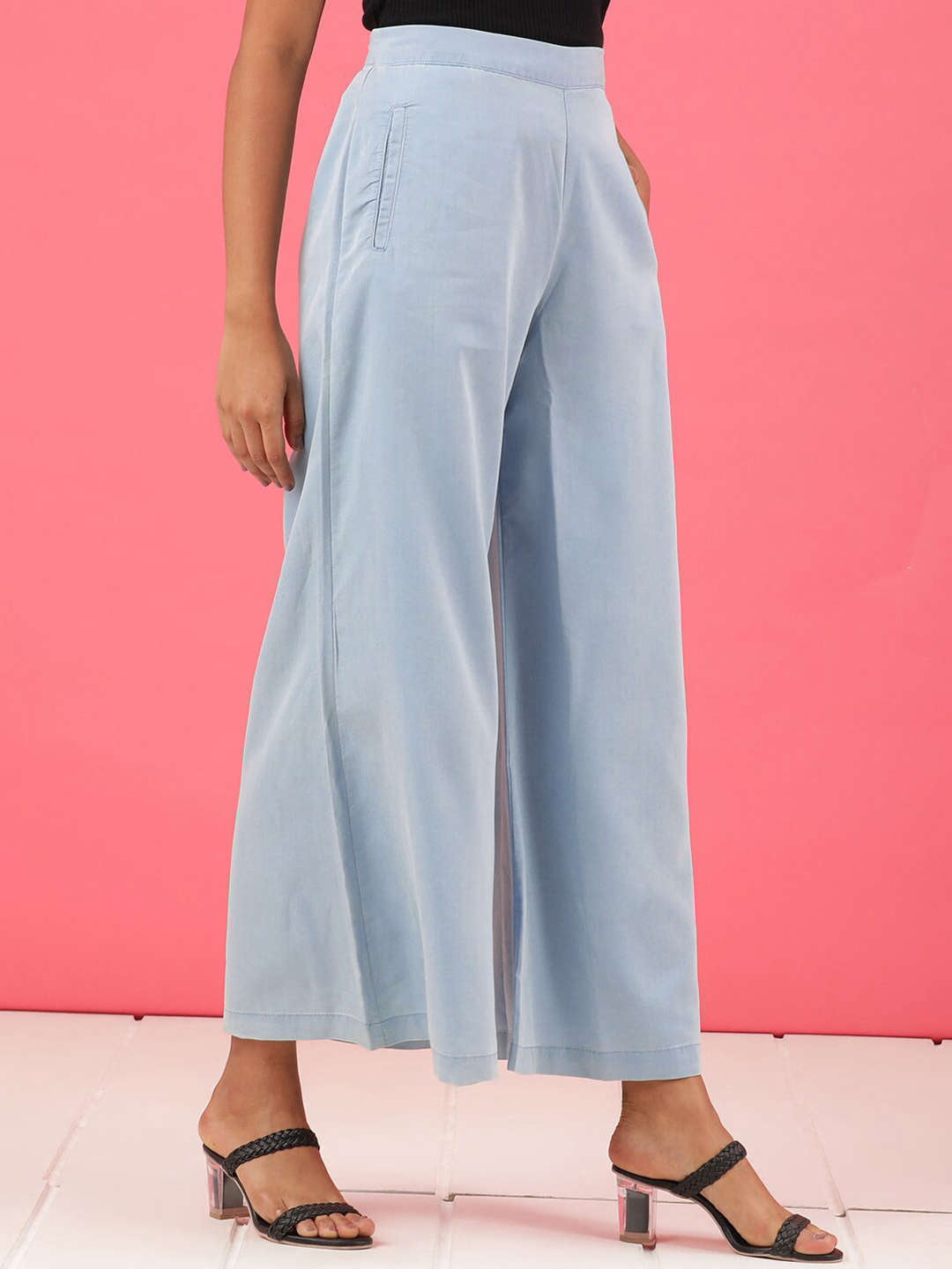 Women's High Waist Denim Flare Pant