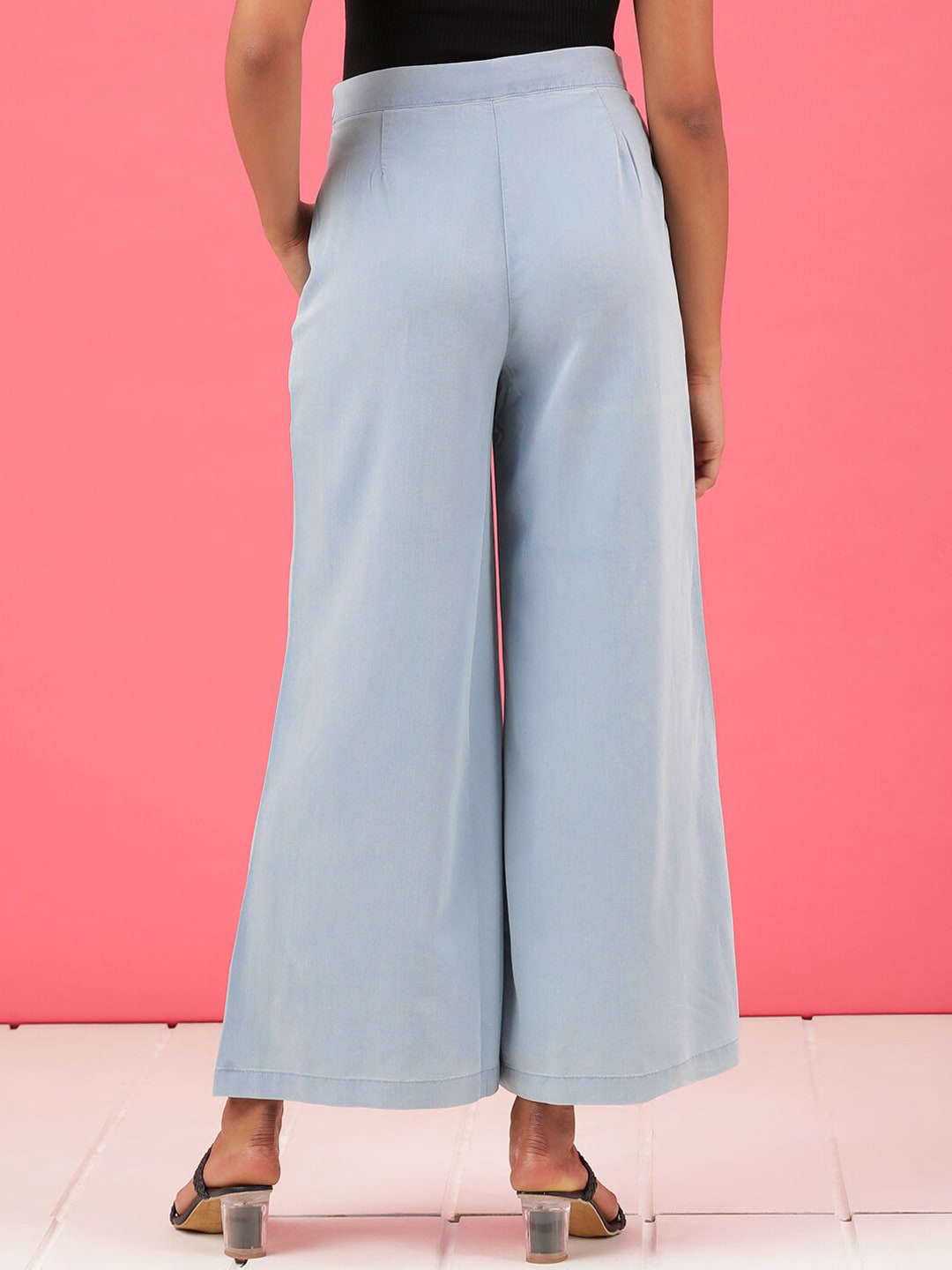 Women's High Waist Denim Flare Pant