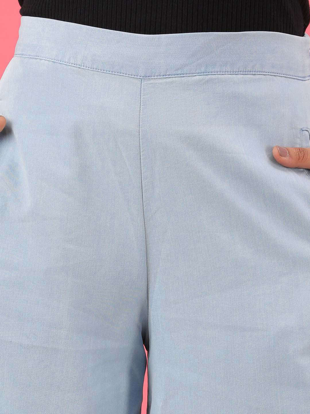 Women's High Waist Denim Flare Pant