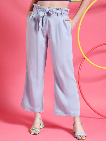 Women's High Waist Denim Flare Pant