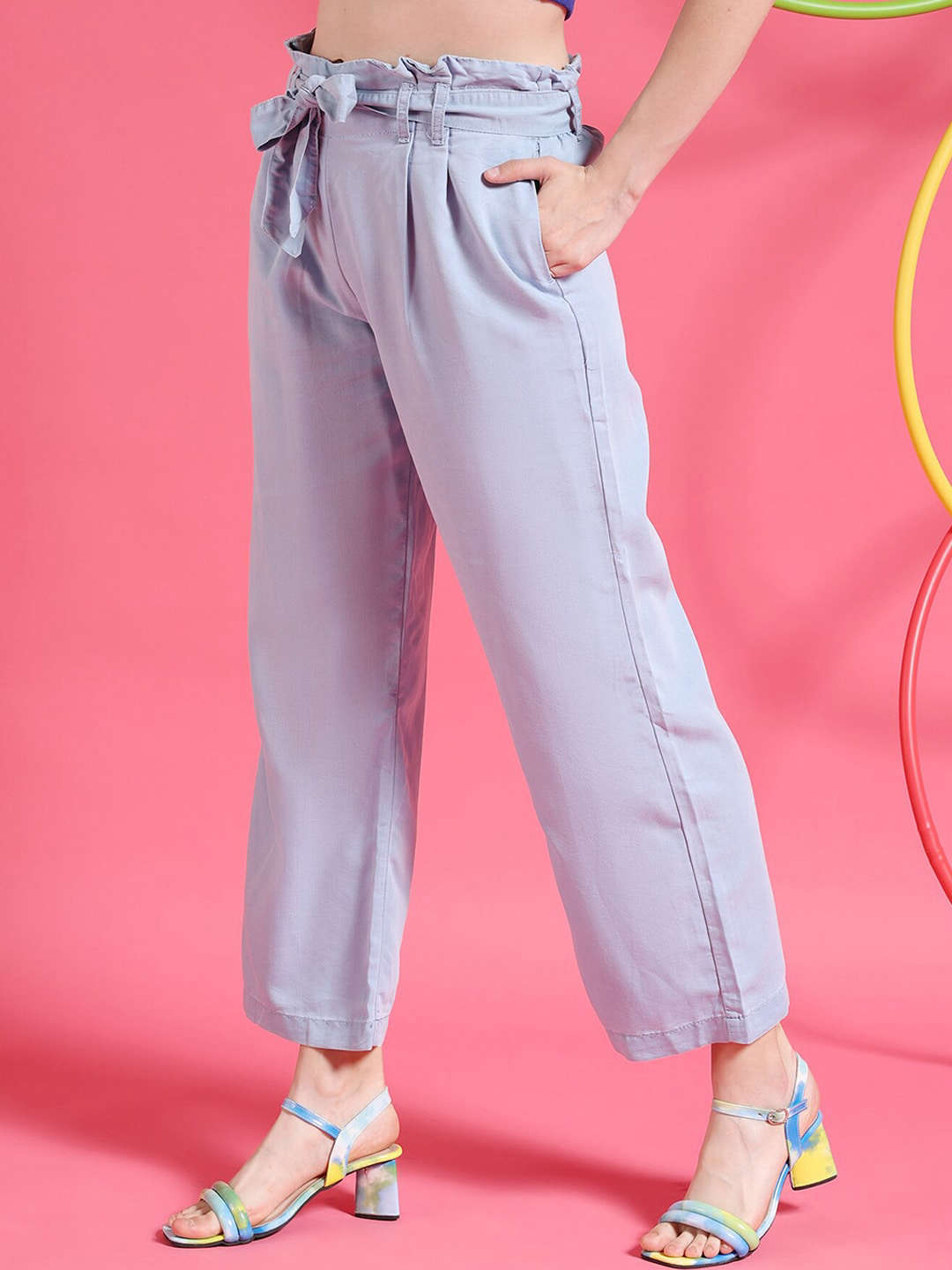 Women's High Waist Denim Flare Pant