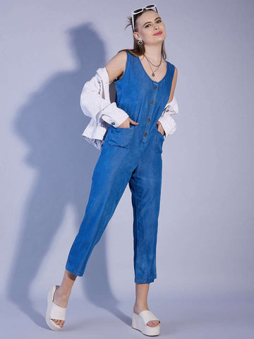Women's Solid Jumpsuit