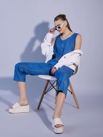Women's Solid Jumpsuit