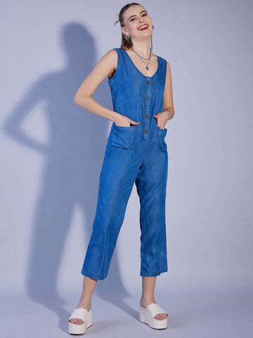 Women's Solid Jumpsuit