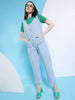 Women's Flare Denim Jumpsuit