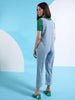Women's Flare Denim Jumpsuit