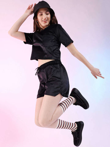 Women's Solid Co-ord Set