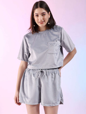 Women's Solid Co-ord Set