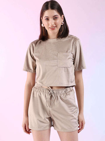 Women's Solid Co-ord Set