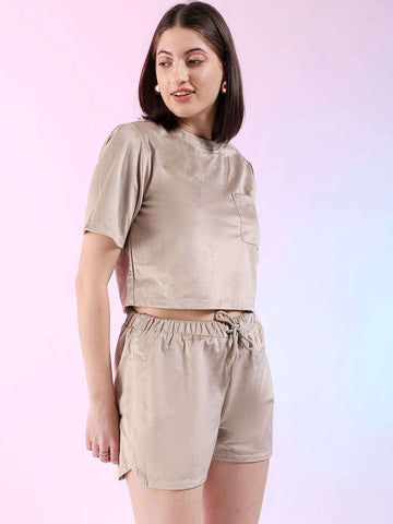 Women's Solid Co-ord Set