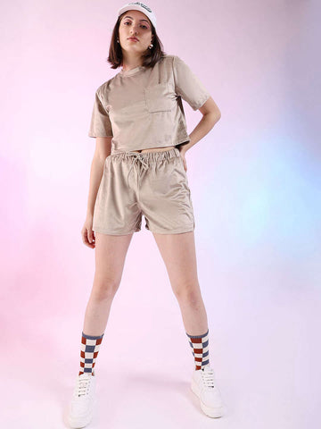 Women's Solid Co-ord Set