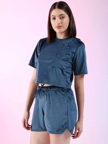 Women's Solid Co-ord Set