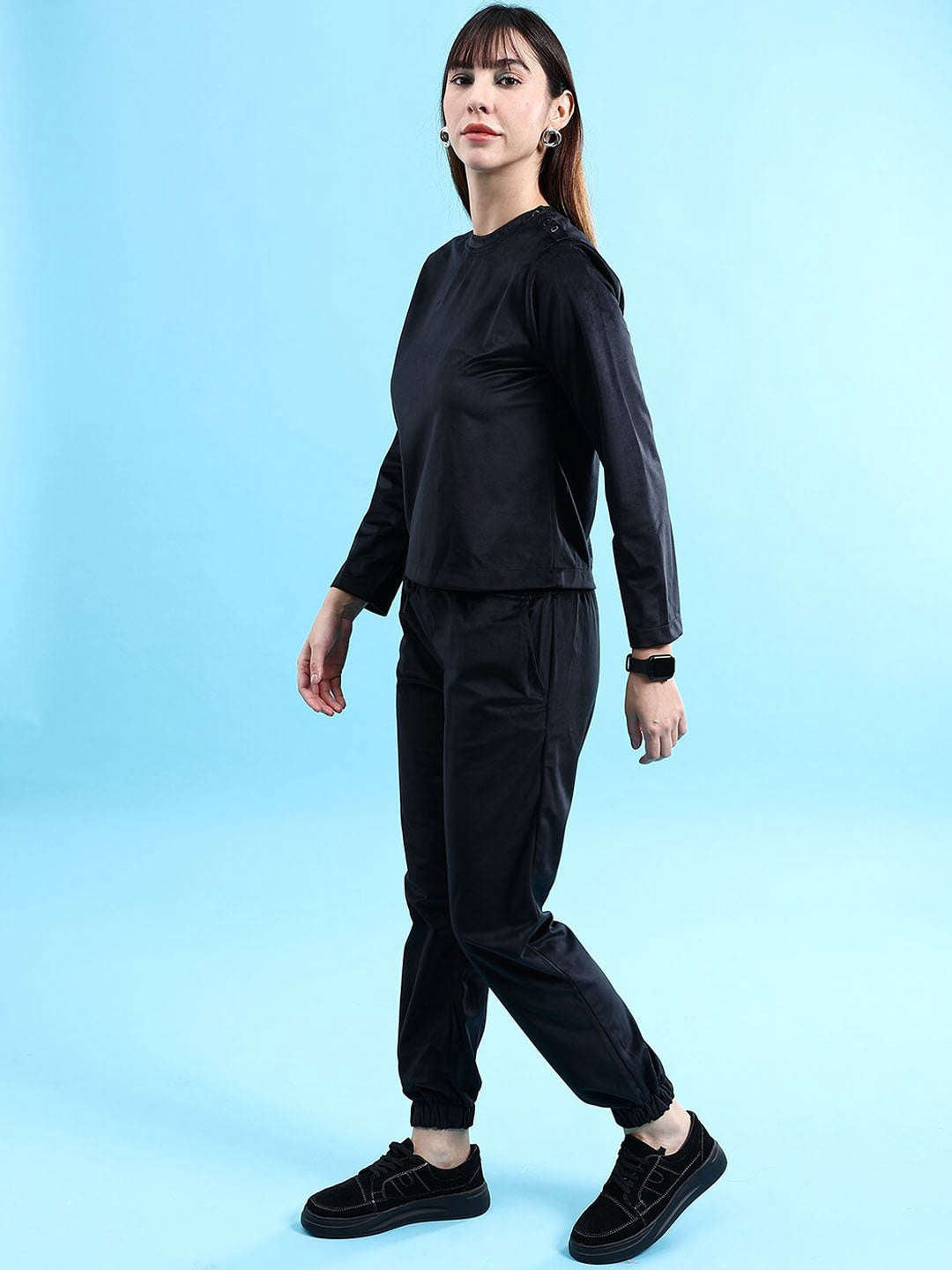 Women's Solid Co-ord Set