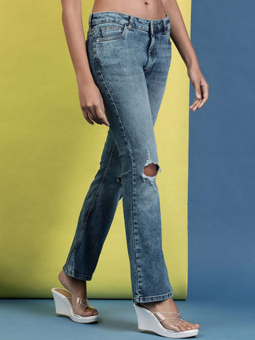 Women's Clean Look Bootcut Jeans