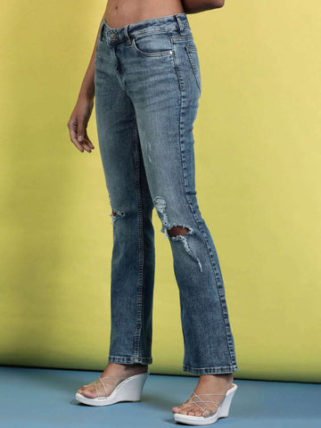 Women's Clean Look Bootcut Jeans