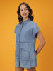 Women's Tiered Denim Flare Dress